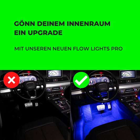 Flow Lights Pro / Auto Ambiente LED-Stripes Interieur Fußraumbeleuchtung