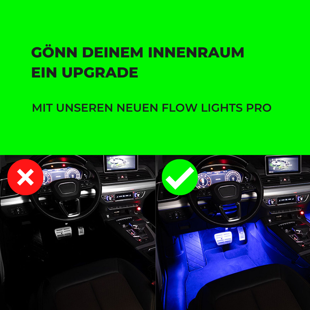 Das Highlight ganz unten - die Fußraumbeleuchtung im Auto